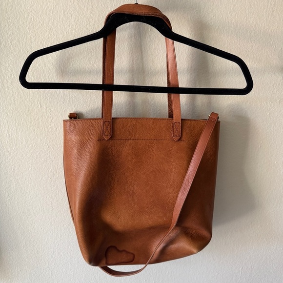 Madewell The zip-top transport bag brown Large size - Picture 6 of 13